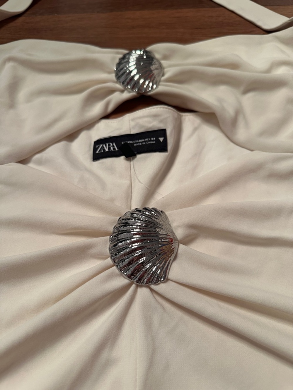 Zara Seashell Halter Top. XXL - Picture 3 of 6